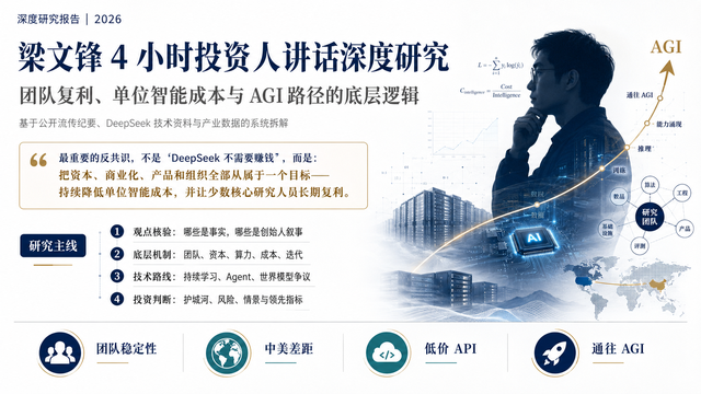 梁文锋和DeepSeek AGI的赌注